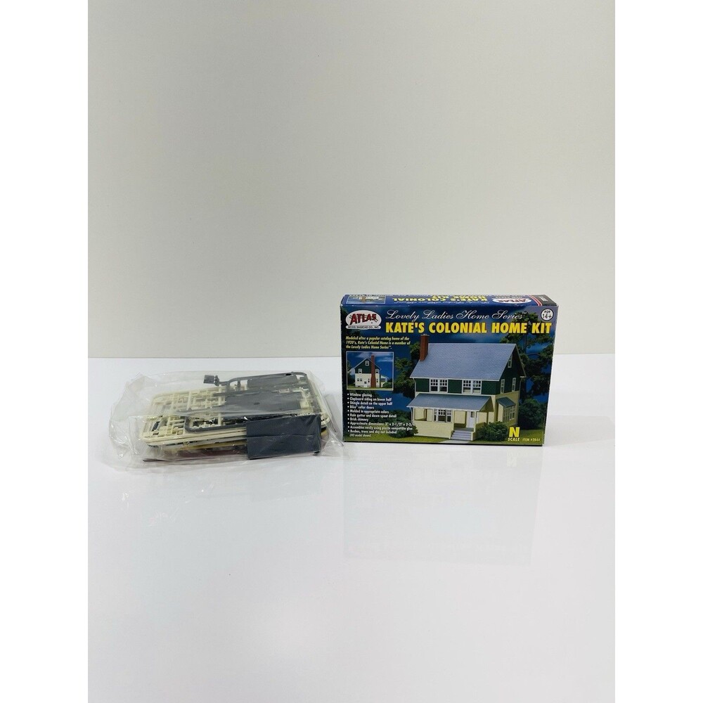 ATLAS KATE'S COLONIAL HOME N SCALE BUILDING KIT OPEN BOX